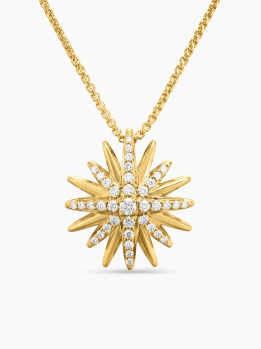 David Yurman Gold Sunflower Necklace - Picture 5 of 8